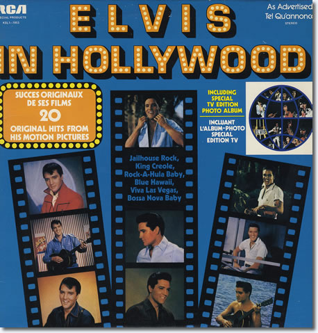 Elvis In Hollywood : Vinyl LP : Released 1978